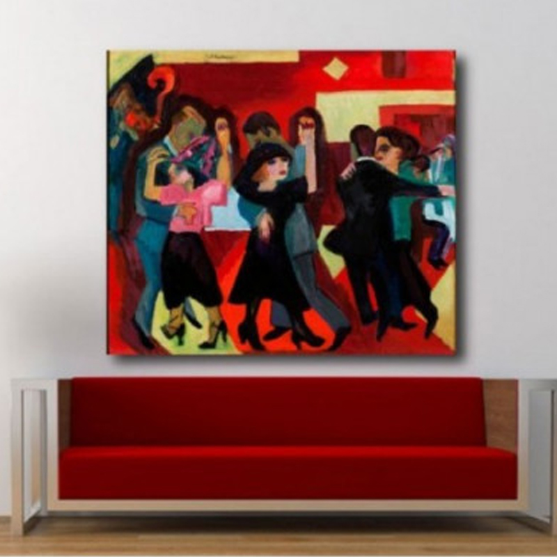 Πίνακας σε καμβά με Ζωγραφική Ernst Ludwig Kirchner Tangotee
